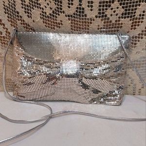 Whiting & Davis Silver Mesh Crossbody